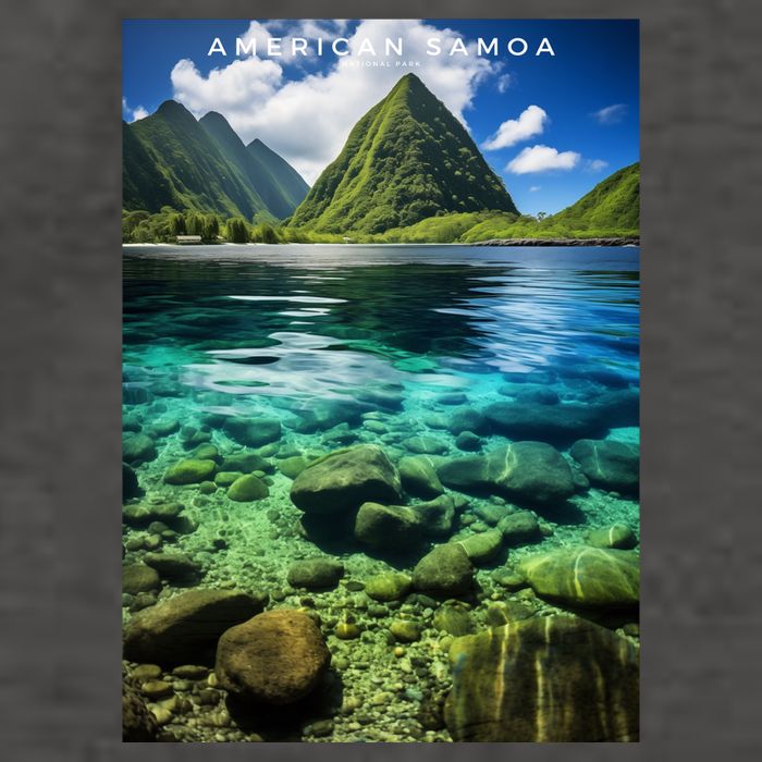 American Samoa National Park Photograph Design Vector Backpack