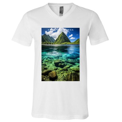American Samoa National Park Photograph Design V-Neck T-Shirt