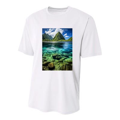 American Samoa National Park Photograph Design Youth Performance Sprint T-Shirt