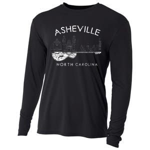 Asheville Souvenir North Carolina Lover Music Guitar Cooling Performance Long Sleeve Crew