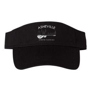 Asheville Souvenir North Carolina Lover Music Guitar Valucap Bio-Washed Visor