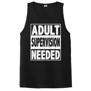 Adult Supervision Needed Funny Gift PosiCharge Competitor Tank