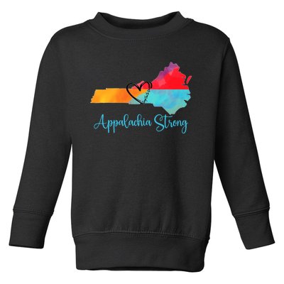 Appalachia Strong Nc Mountains Toddler Sweatshirt