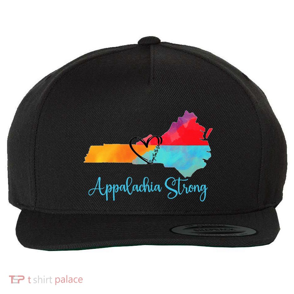 Appalachia Strong Nc Mountains Wool Snapback Cap