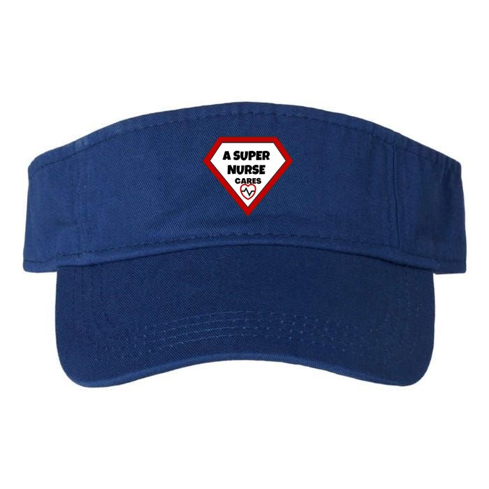 A Super Nurse Cares Gift Valucap Bio-Washed Visor