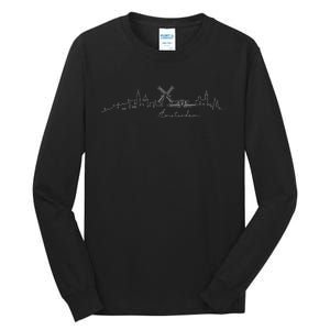 Amsterdam Skyline Netherlands Holand Amsterdam Tall Long Sleeve T-Shirt