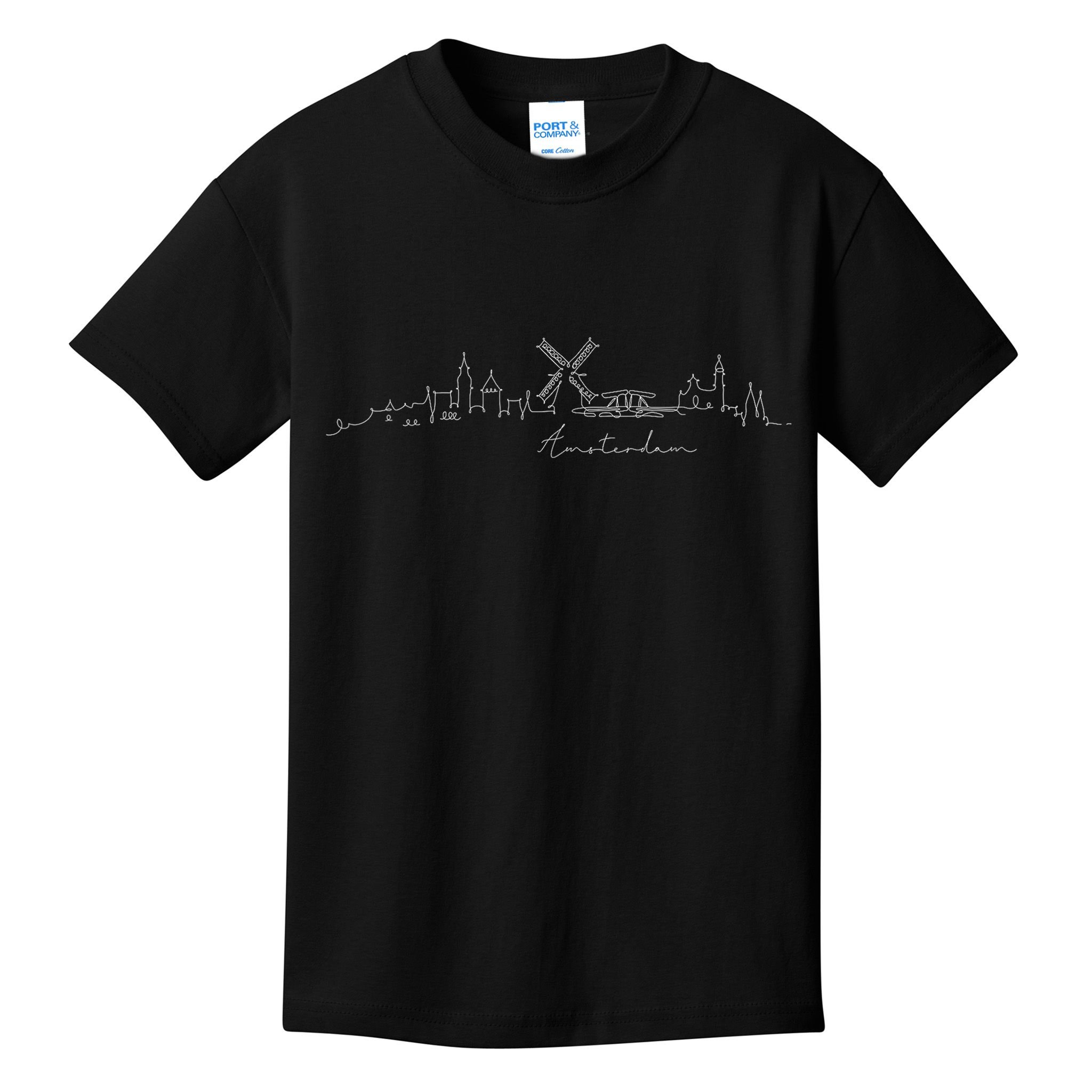 Amsterdam Skyline Netherlands Holand Amsterdam Kids T-Shirt