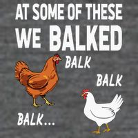 At Some Of These We Balked Chicken Lover Farmer Farm Gift 7 Panel Mesh Trucker Snapback Hat