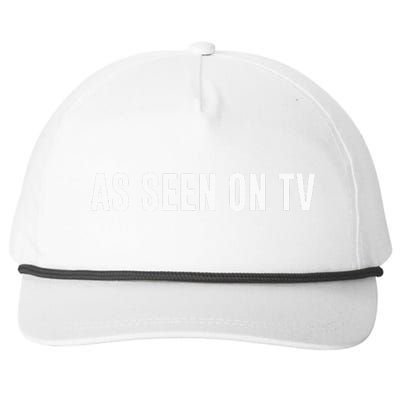 As Seen On Tv Snapback Five-Panel Rope Hat