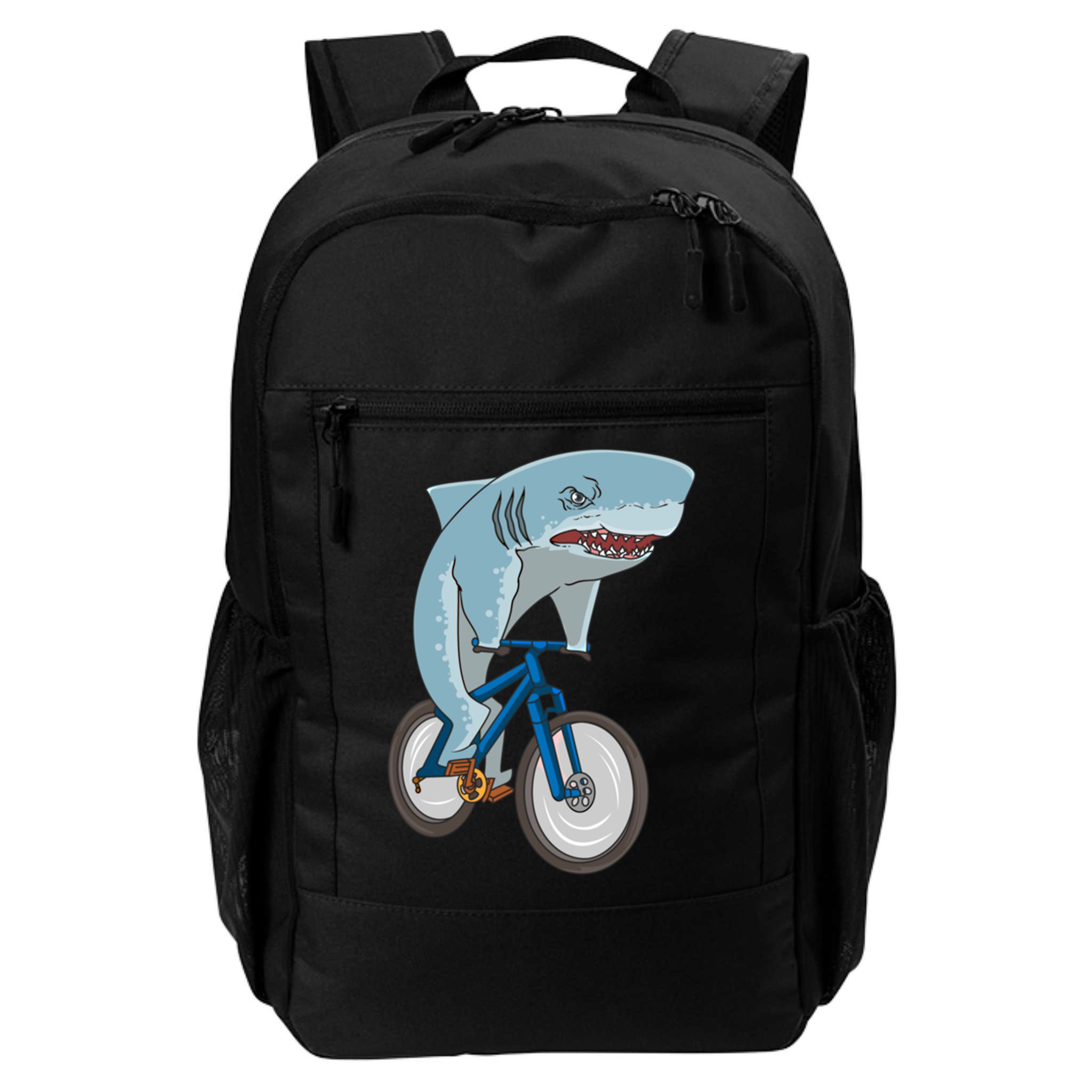 A Shark On A Bike Is A Fitness Beast Gift Backpack