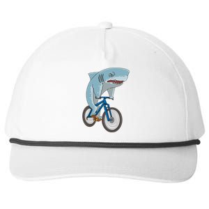 A Shark On A Bike Is A Fitness Beast Gift Snapback Five-Panel Rope Hat