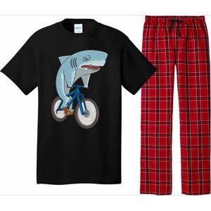 A Shark On A Bike Is A Fitness Beast Gift Pajama Set