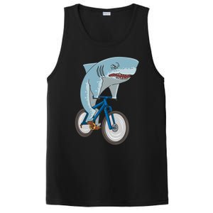 A Shark On A Bike Is A Fitness Beast Gift PosiCharge Competitor Tank