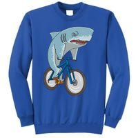 A Shark On A Bike Is A Fitness Beast Gift Sweatshirt