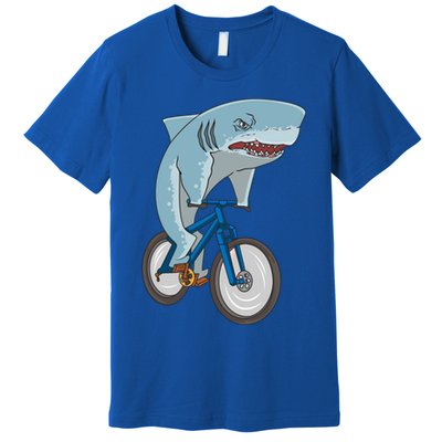 A Shark On A Bike Is A Fitness Beast Gift Premium T-Shirt