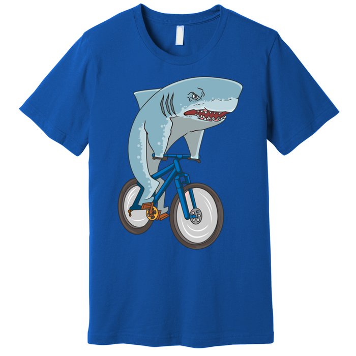 A Shark On A Bike Is A Fitness Beast Gift Premium T-Shirt