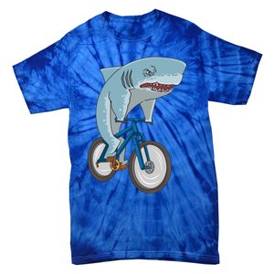 A Shark On A Bike Is A Fitness Beast Gift Tie-Dye T-Shirt