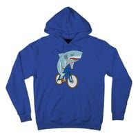 A Shark On A Bike Is A Fitness Beast Gift Tall Hoodie