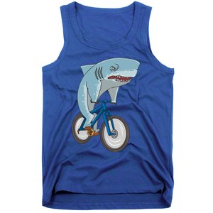 A Shark On A Bike Is A Fitness Beast Gift Tank Top