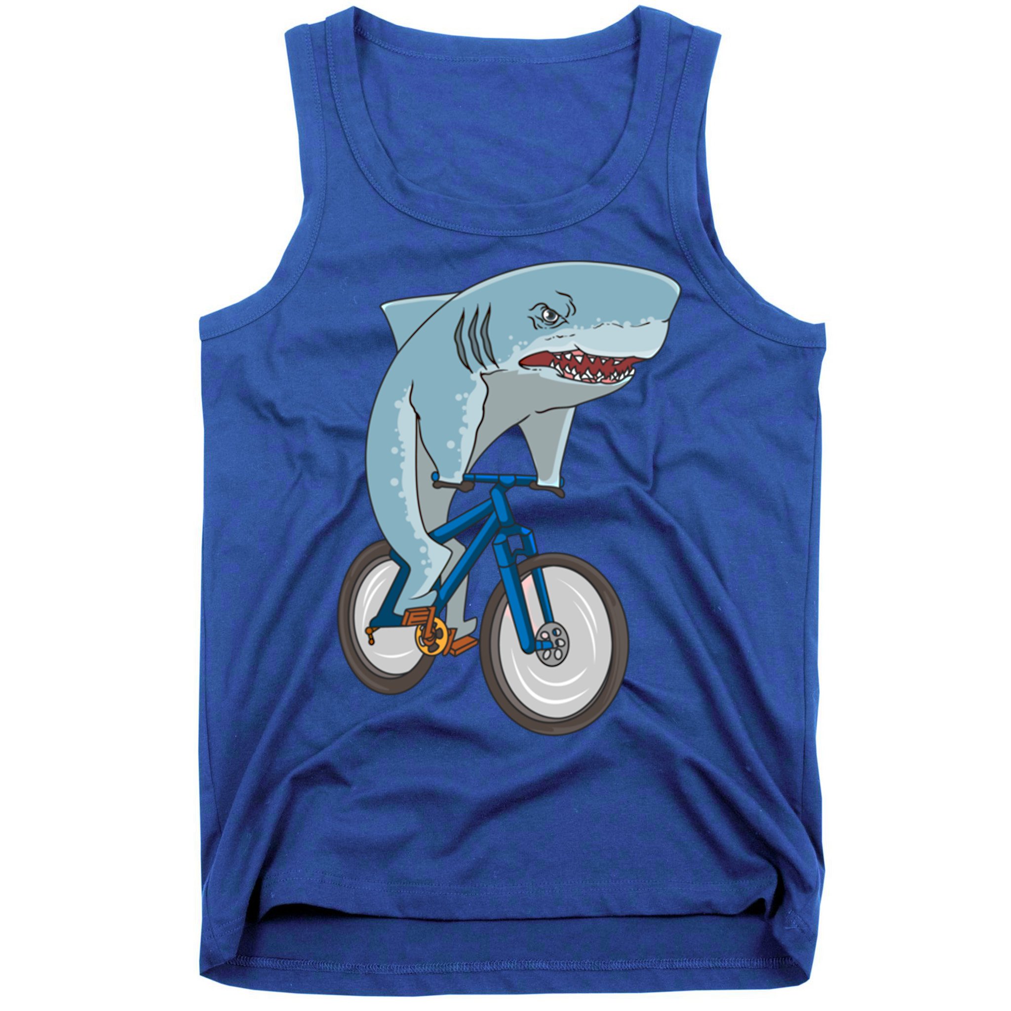 A Shark On A Bike Is A Fitness Beast Gift Tank Top