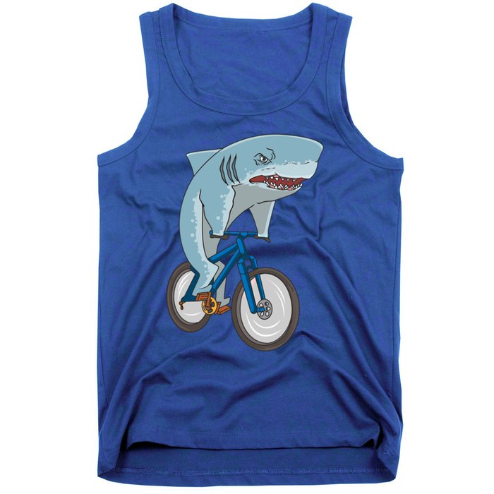 A Shark On A Bike Is A Fitness Beast Gift Tank Top