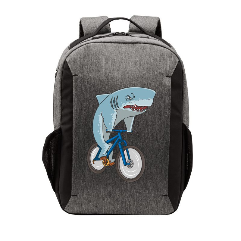 A Shark On A Bike Is A Fitness Beast Gift Vector Backpack