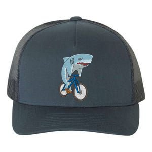 A Shark On A Bike Is A Fitness Beast Gift Yupoong Adult 5-Panel Trucker Hat