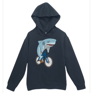 A Shark On A Bike Is A Fitness Beast Gift Urban Pullover Hoodie