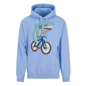 A Shark On A Bike Is A Fitness Beast Gift Unisex Surf Hoodie