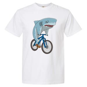 A Shark On A Bike Is A Fitness Beast Gift Garment-Dyed Heavyweight T-Shirt