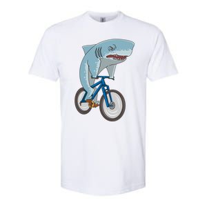 A Shark On A Bike Is A Fitness Beast Gift Softstyle CVC T-Shirt