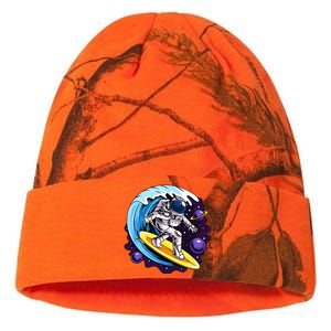 Astronauts Surf On A Surfboard In Space With Stars Planets Kati Licensed 12" Camo Beanie