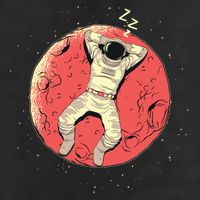 Astronaut Sleeping On Moon Cool Comfort Performance Bucket Hat