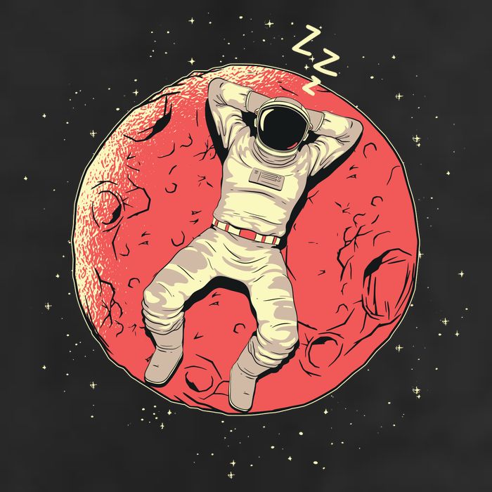 Astronaut Sleeping On Moon Cool Comfort Performance Bucket Hat