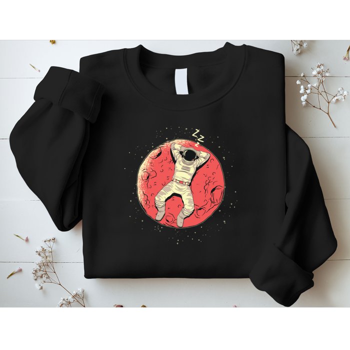 Astronaut Sleeping On Moon Sweatshirt