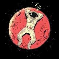 Astronaut Sleeping On Moon Sweatshirt