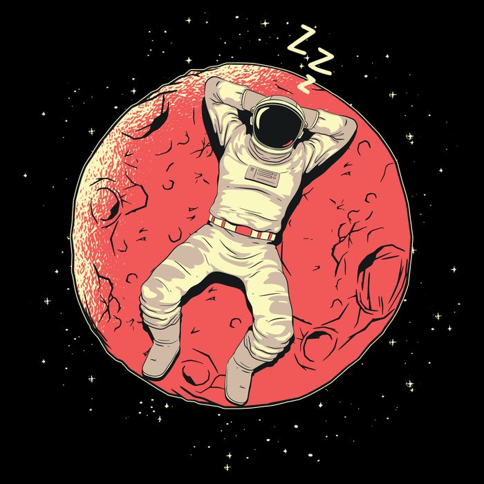 Astronaut Sleeping On Moon Sweatshirt