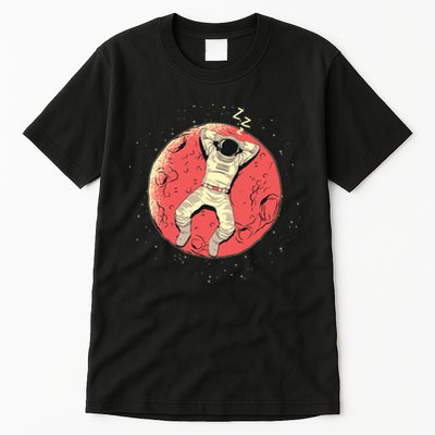 Astronaut Sleeping On Moon Tall T-Shirt