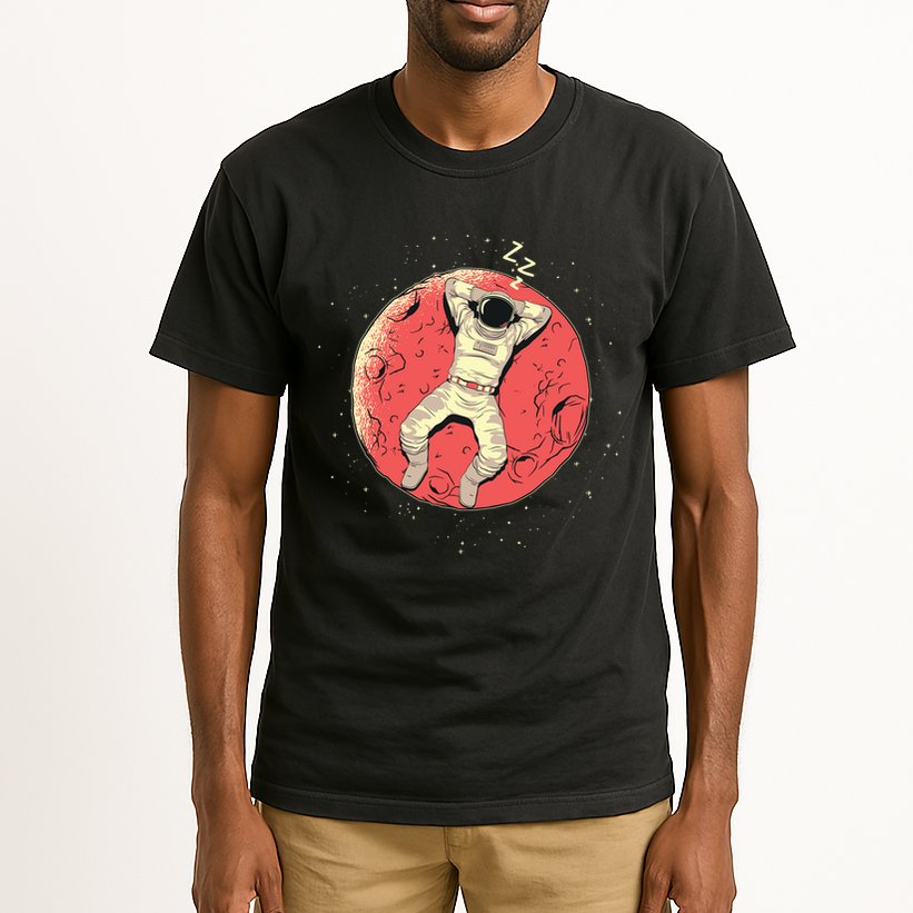 Astronaut Sleeping On Moon Tall T-Shirt