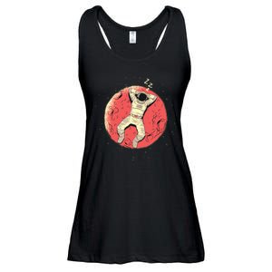 Astronaut Sleeping On Moon Ladies Essential Flowy Tank