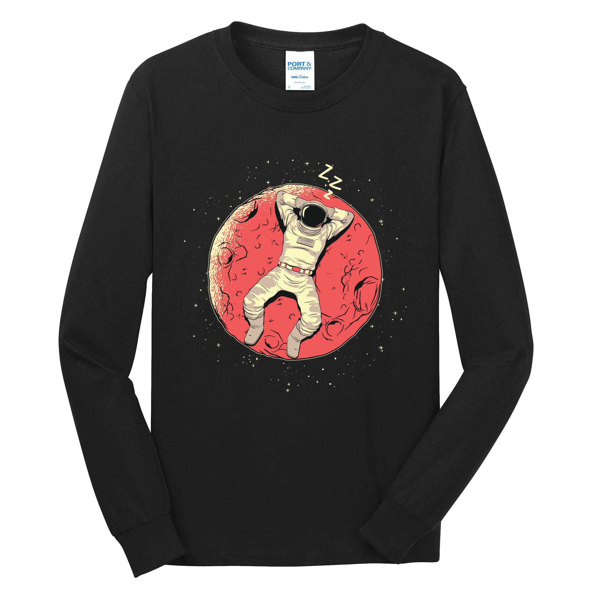 Astronaut Sleeping On Moon Tall Long Sleeve T-Shirt