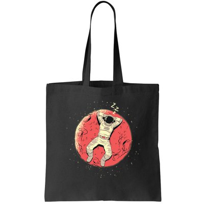 Astronaut Sleeping On Moon Bag