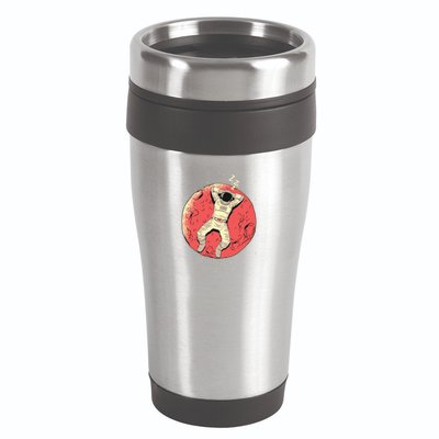 Astronaut Sleeping On Moon 16oz Travel Tumbler
