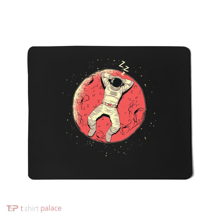 Astronaut Sleeping On Moon Mousepad