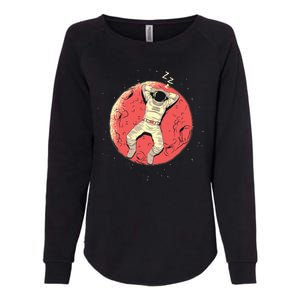 Astronaut Sleeping On Moon Womens California Wash Sweatshirt