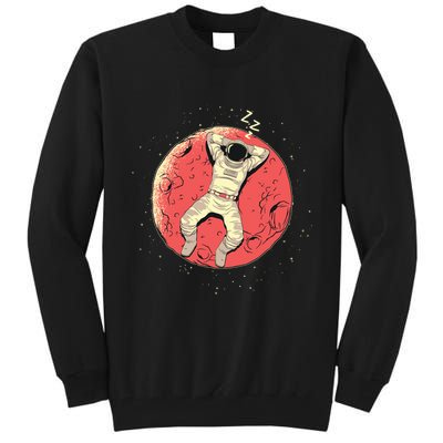 Astronaut Sleeping On Moon Tall Sweatshirt