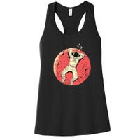 Astronaut Sleeping On Moon Women's Racerback Tank