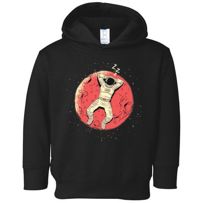 Astronaut Sleeping On Moon Toddler Hoodie