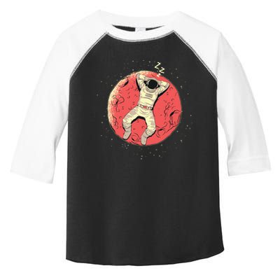 Astronaut Sleeping On Moon Toddler Fine Jersey T-Shirt