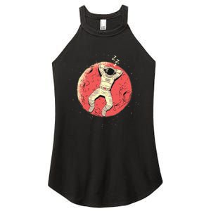 Astronaut Sleeping On Moon Women's Perfect Tri Rocker Tank